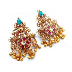 Buy Beautiful & Attractive Gold-Plated Tribal Earrings for Women & Girls Online