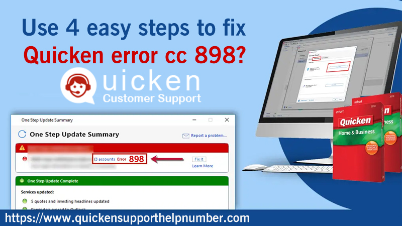 4 Easy Steps to Fix Quicken Error cc-898 | Quicken Support