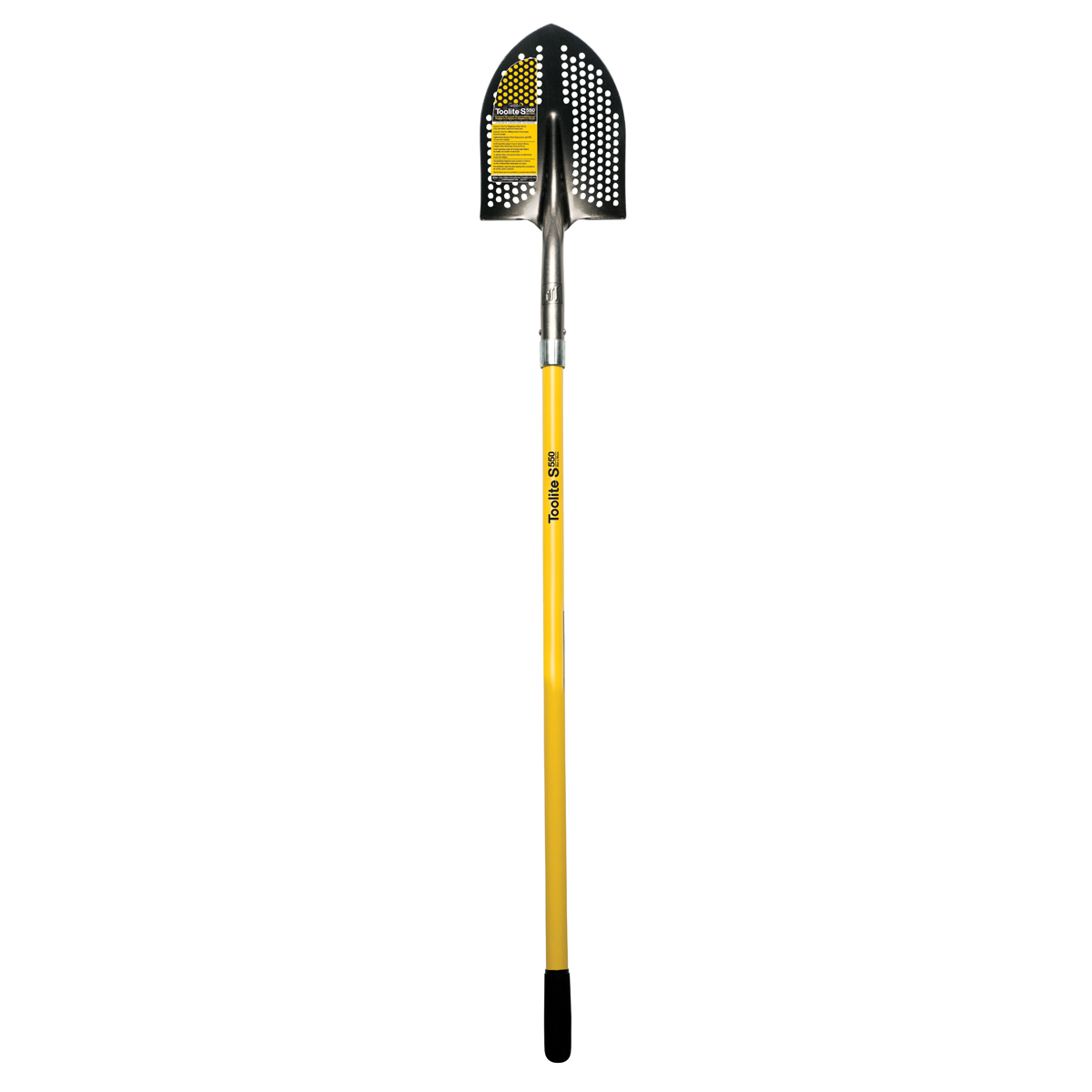 Toolite #2 Round Point Shovel, 48" Yellow Fiberglass Handle | Schulte Supply