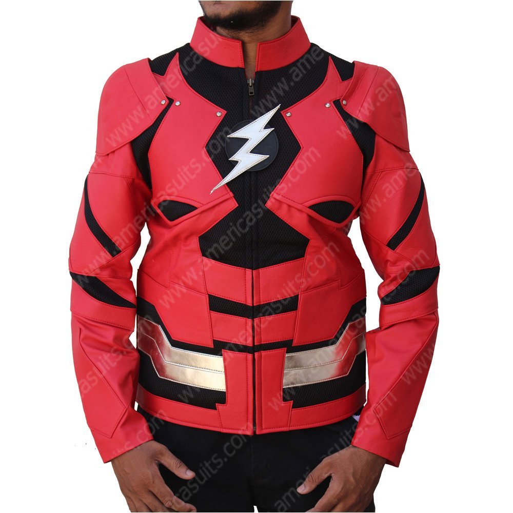 The Flash Shop : Justice League Flash Leather Jacket