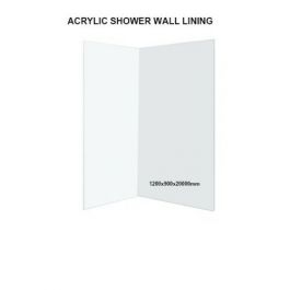 SHOWER WALL WATERPROOF ACRYLIC LINER LINING ONE WHOLE PIECE