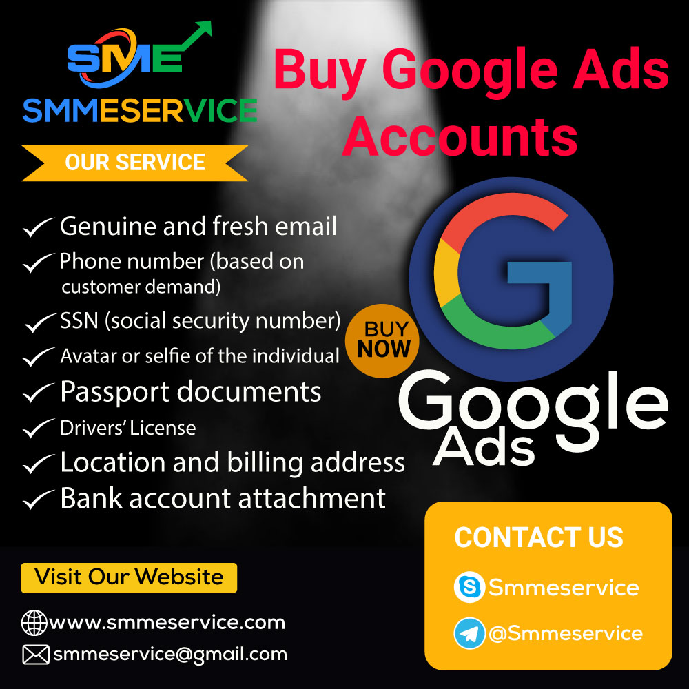 Buy google ads Accounts - 100% Best Quality Accounts.