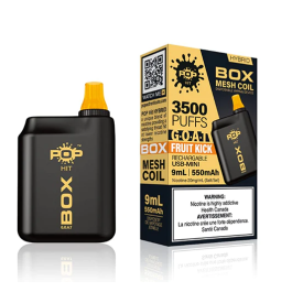 Pop Hybrid Box G.O.A.T. - 3500 Puff Rechargeable Vape Device with Mesh Coil Technology and USB C Charging - Pop Hybrid Pods - Pop Hit Box