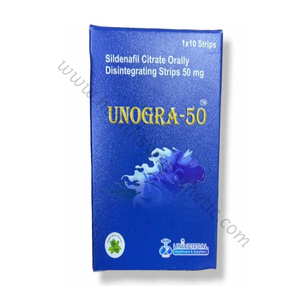 Buy Unogra 50 mg : Best Sildenafil Citrate Oral Film Strip