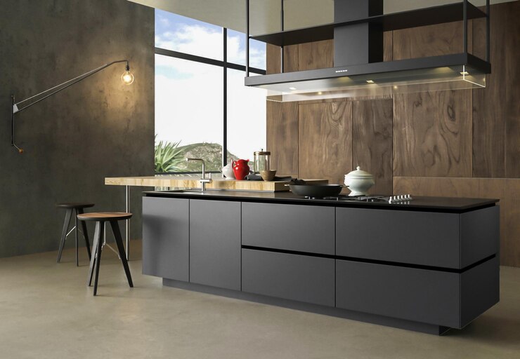 Kitchen Design Innovation by Parlun Buildings: Frameless and Navy Blue Modern Cabinets - ViralSocialTrends