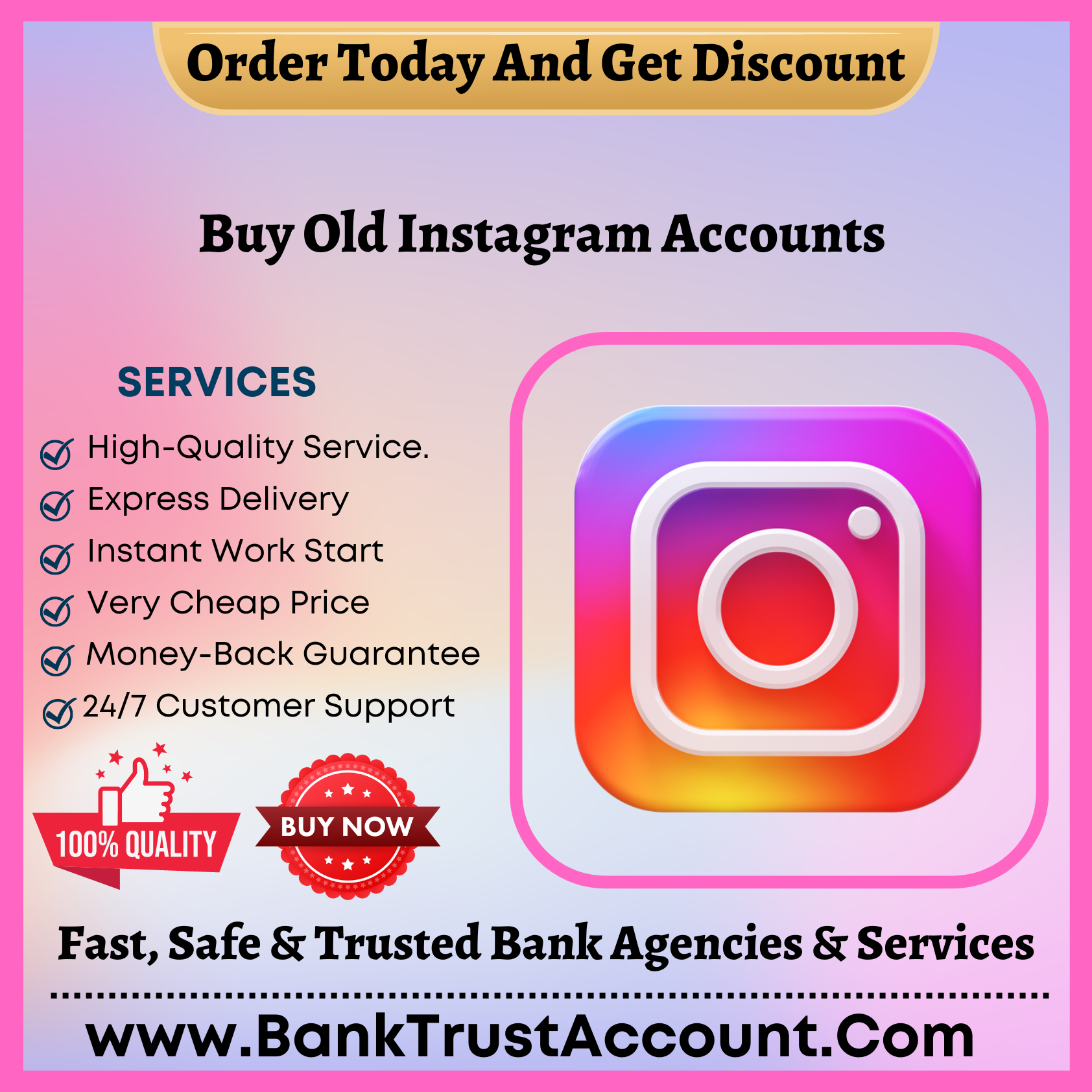 Buy Old Instagram Accounts - BankTrustAccount