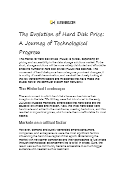 The Evolutionof Hard Disk Price A Journeyof Technological Progress - FlowPaper FlipBook