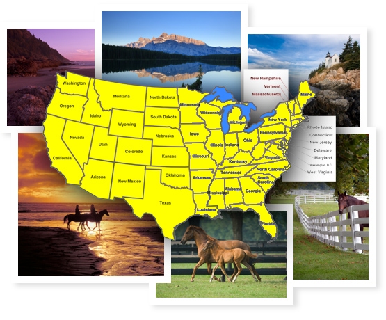 Nationwide Coverage | Horse shippers california