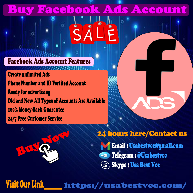 Buy Facebook Ads Account - 100% USA, ID Verified accounts