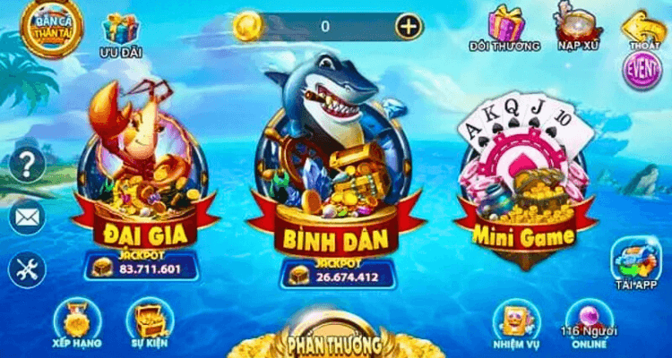 Bắn cá Thần Tài – Cổng game bắn cá đổi thưởng uy tín nhất hiện nay - 68 Game Bài