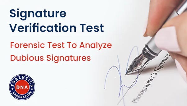 Signature Verification Forensics Test- Forgery Detection | by Dnaforensicslab | Oct, 2024 | Medium