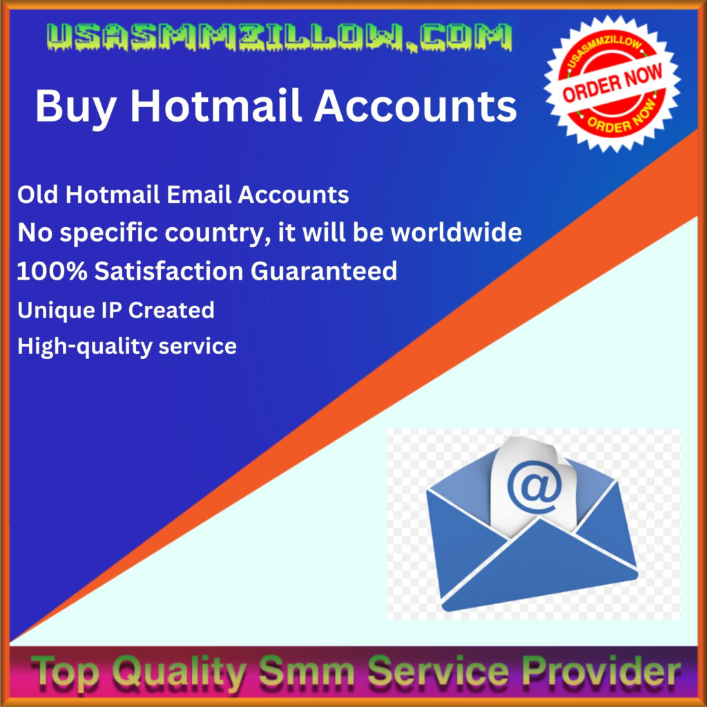 Buy Hotmail Accounts - 100% Verified & Cheap (Old-New)