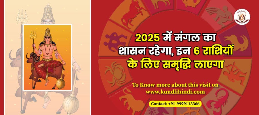 2025 me mangal in 6 rashiyon ke liye rahega shubh | by Property consultation | Dec, 2024 | Medium