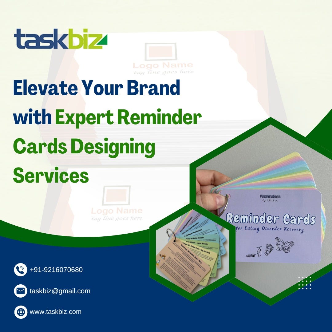 Elevate Your Brand with Expert Reminder Cards Designing Services | by Taskbiz | Dec, 2024 | Medium