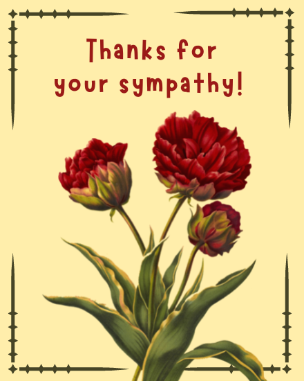 Free Sympathy Thank you Cards | Virtual Sympathy Thank you Ecards