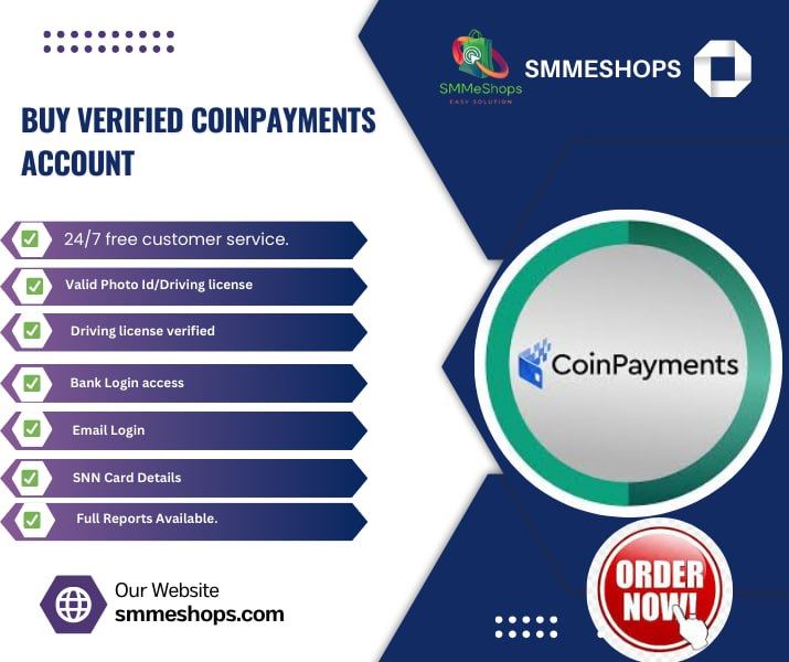 Buy Verified Coinpayments Account - Secure & Trusted From SMMeSHOPS