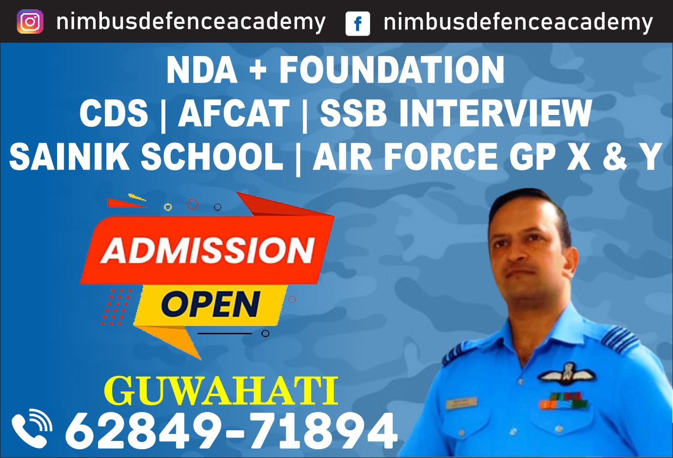 Best NDA Coaching in Guwahati with Schooling for 1,2 & 3 Years after 10th, 11th & 12th