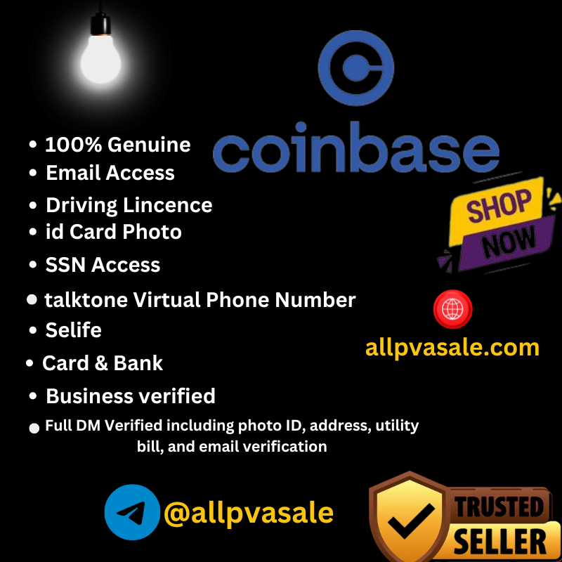 Buy Verified Coinbase Account - verified with all documents