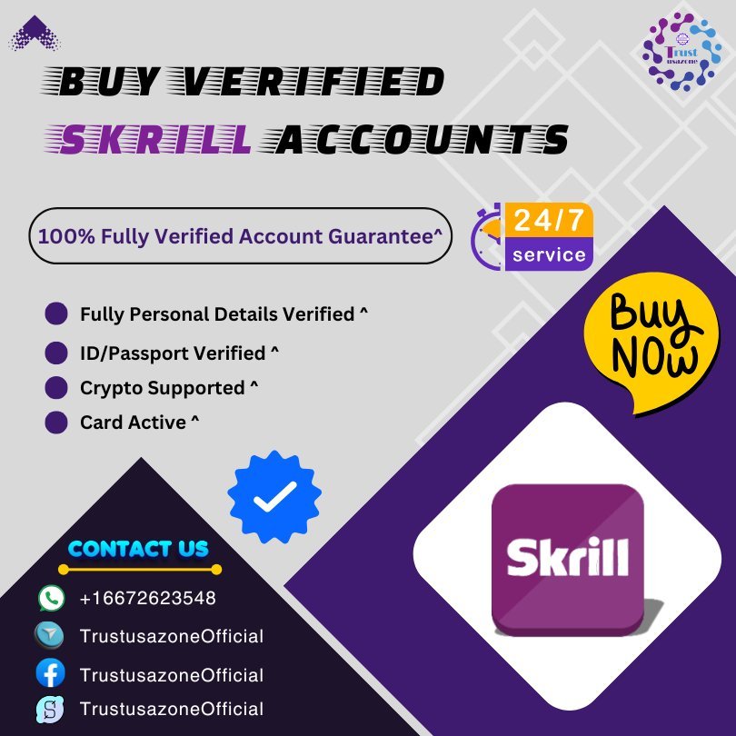 Buy Verified Skrill Accounts | Fast & Secure 100% Account