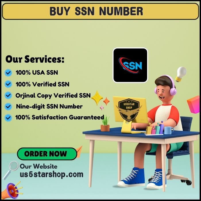 Buy SSN Number-100% Real, Safe, Usable in Multiple Online App